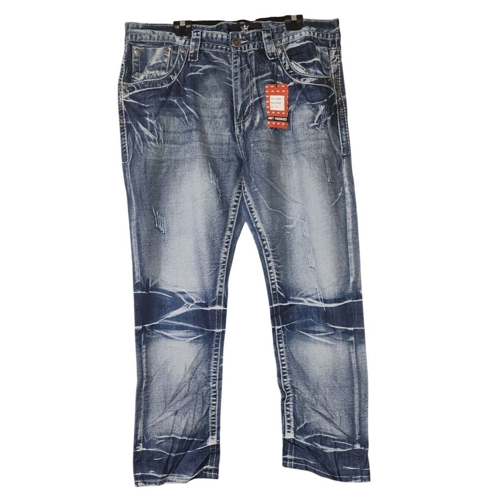 Red Ape  Size 40 Men's Distressed Denim Jeans